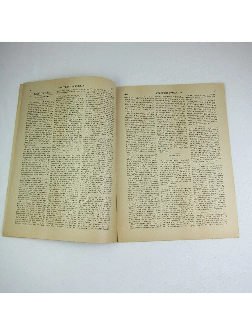 Brethren Evangelist Christian Newspaper Ashland Ohio Antique July 16th 1902 RARE